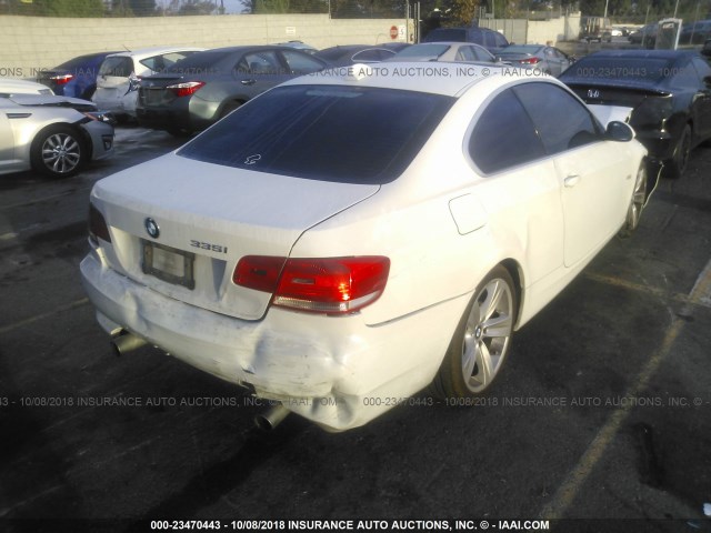 WBAWB73528P156982 - 2008 BMW 335 I WHITE photo 4