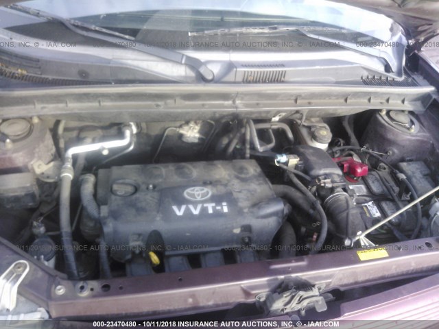 JTLKT324650191694 - 2005 TOYOTA SCION XB Granate foto 10