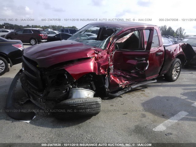 1C6RR6FG5DS570064 - 2013 RAM 1500 ST RED photo 2