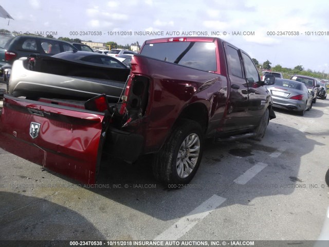 1C6RR6FG5DS570064 - 2013 RAM 1500 ST RED photo 4