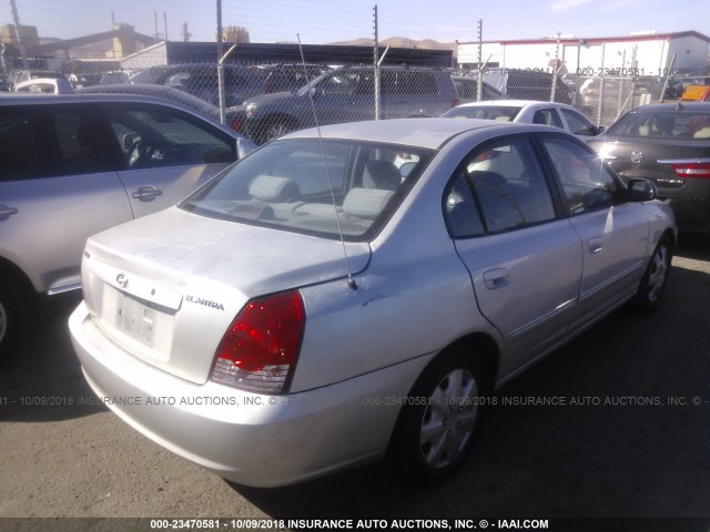 KMHDN46D76U315668 - 2006 HYUNDAI ELANTRA GLS/GT/LIMITED SILVER photo 4