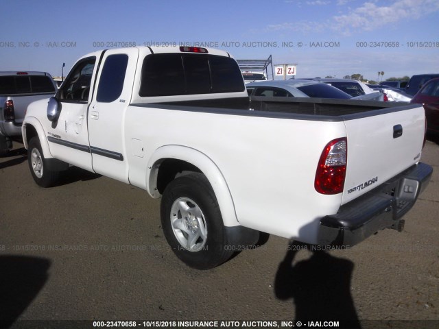 5TBRT34154S453304 - 2004 TOYOTA TUNDRA ACCESS CAB SR5 WHITE photo 3