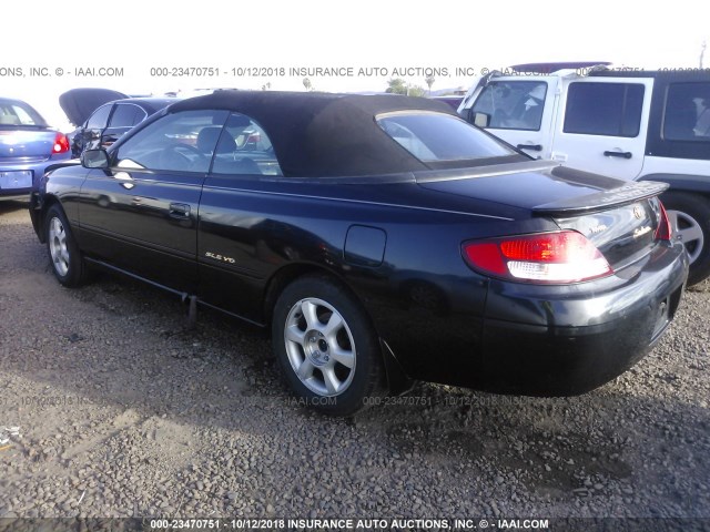 2T1FF28P51C519865 - 2001 TOYOTA CAMRY SOLARA SE/SLE შავი ფოტო 3