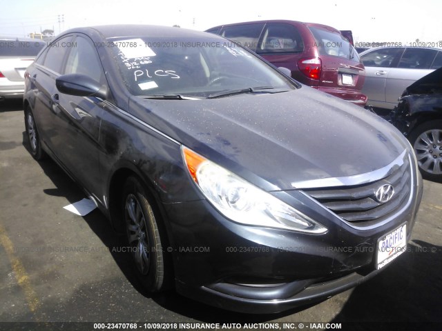 5NPEB4AC7CH312680 - 2012 HYUNDAI SONATA GLS BLACK photo 1