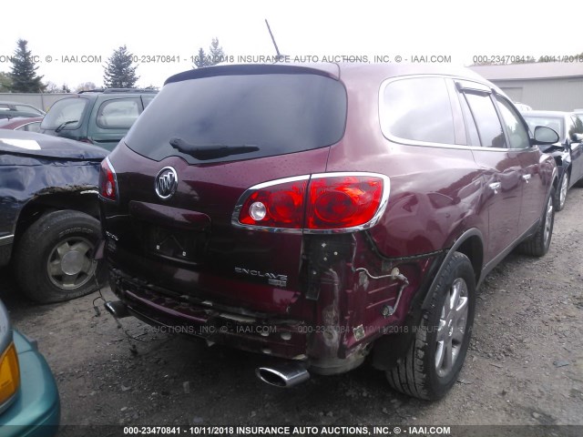 5GAER23738J231028 - 2008 BUICK ENCLAVE CXL RED photo 6