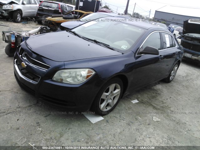 1G1ZB5E13BF157837 - 2011 CHEVROLET MALIBU LS Mavi foto 2