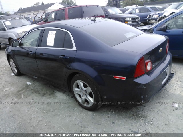 1G1ZB5E13BF157837 - 2011 CHEVROLET MALIBU LS Mavi foto 3