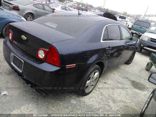 1G1ZB5E13BF157837 - 2011 CHEVROLET MALIBU LS Mavi foto 4