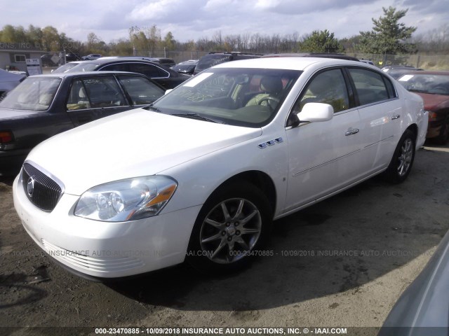 1G4HD57236U244878 - 2006 BUICK LUCERNE CXL WHITE photo 2