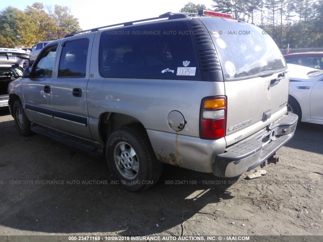 1GNFK16T61J302617 - 2001 CHEVROLET SUBURBAN K1500 TAN photo 3