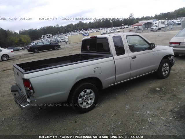 1N6DD26S6XC342682 - 1999 NISSAN FRONTIER KING CAB XE/KING CAB SE SILVER photo 4