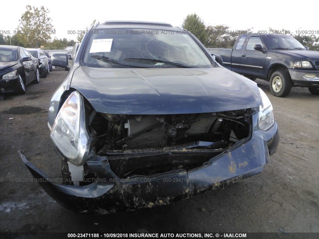 JN8AS5MT4DW517857 - 2013 NISSAN ROGUE S/SV BLUE photo 6