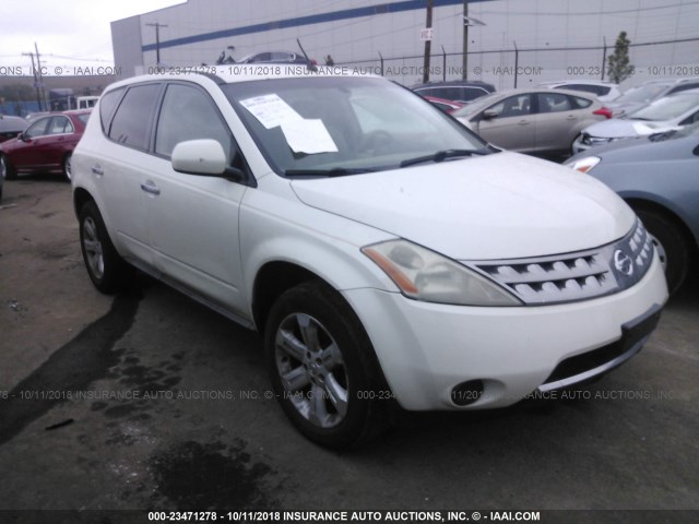 JN8AZ08W36W526992 - 2006 NISSAN MURANO SL/SE/S WHITE photo 1