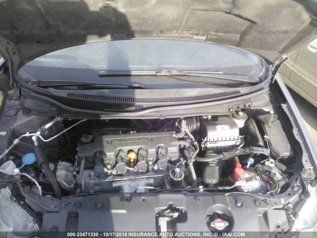 2HGFB2F9XEH503383 - 2014 HONDA CIVIC EXL 灰色 照片 10