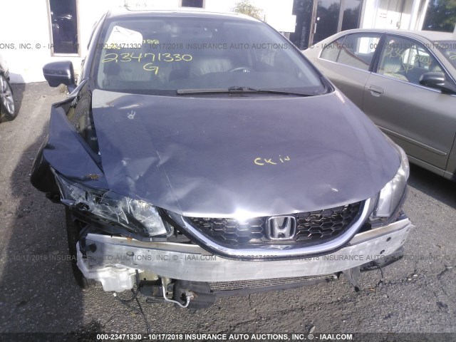 2HGFB2F9XEH503383 - 2014 HONDA CIVIC EXL 灰色 照片 6