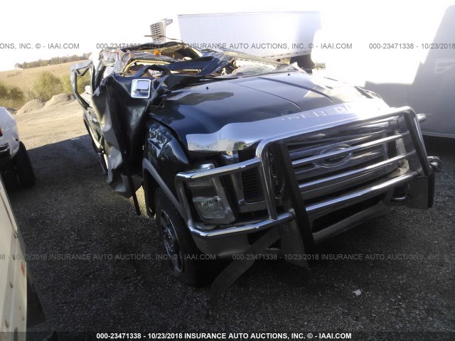 1FTWW31R18ED44118 - 2008 FORD F350 SRW SUPER DUTY BLACK photo 1