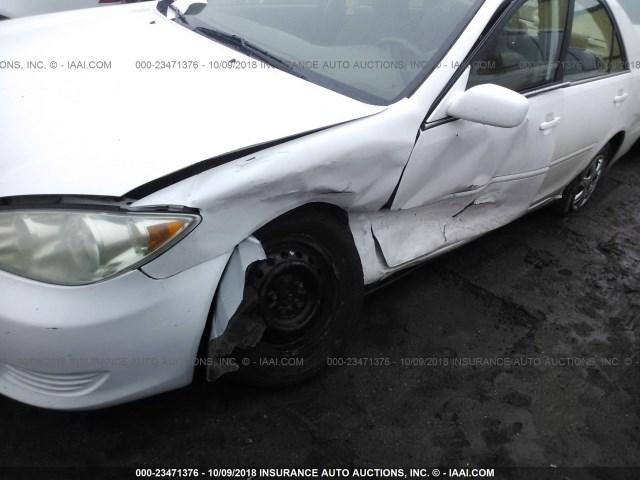 4T1BE32K76U716577 - 2006 TOYOTA CAMRY LE/XLE/SE WHITE photo 6