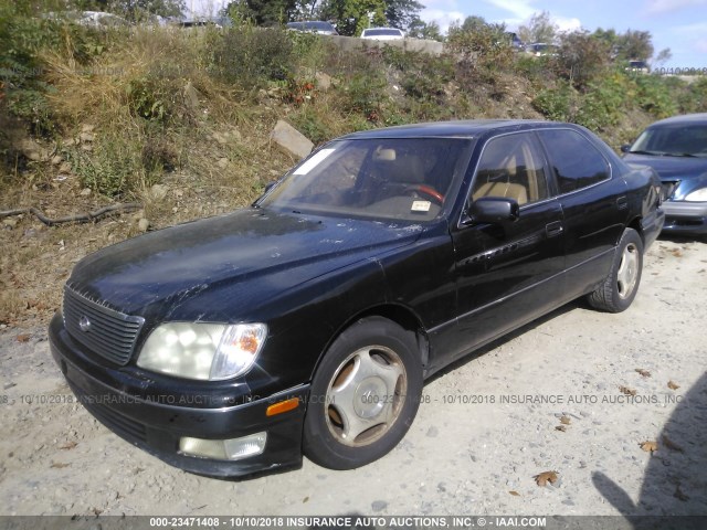 JT8BH28F8W0137670 - 1998 LEXUS LS 400 BLACK photo 2