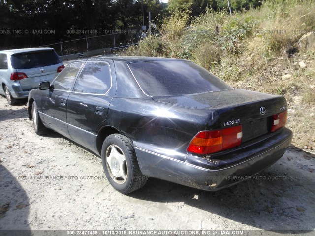 JT8BH28F8W0137670 - 1998 LEXUS LS 400 BLACK photo 3