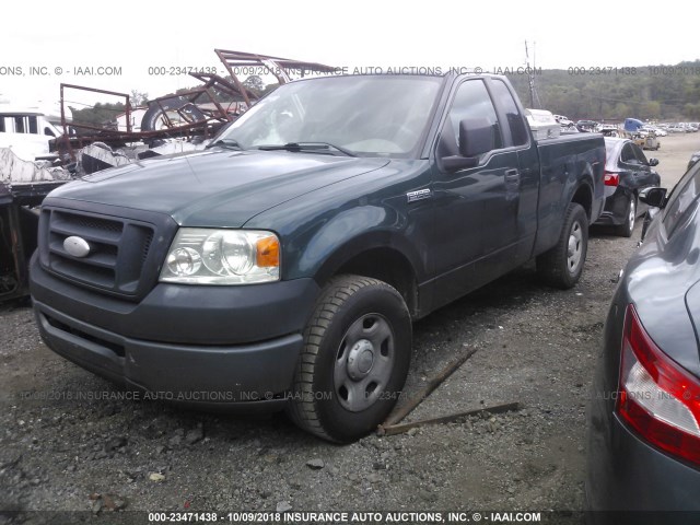 1FTRF12297KC20228 - 2007 FORD F150 GRAY photo 2