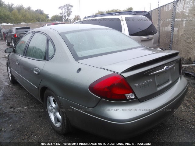 1FAFP55U41G235496 - 2001 FORD TAURUS SES GREEN photo 3