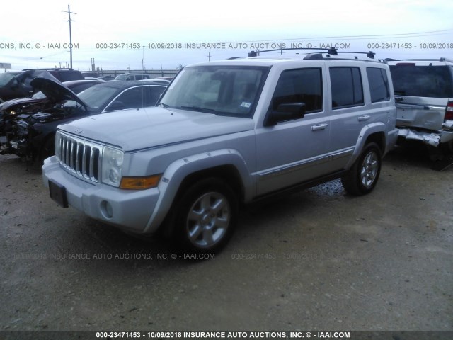 1J8HH58217C530770 - 2007 JEEP COMMANDER LIMITED SILVER photo 2