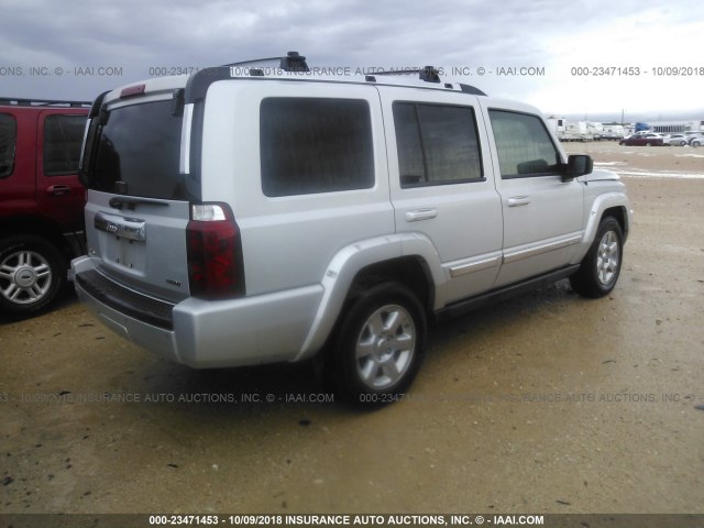 1J8HH58217C530770 - 2007 JEEP COMMANDER LIMITED SILVER photo 4