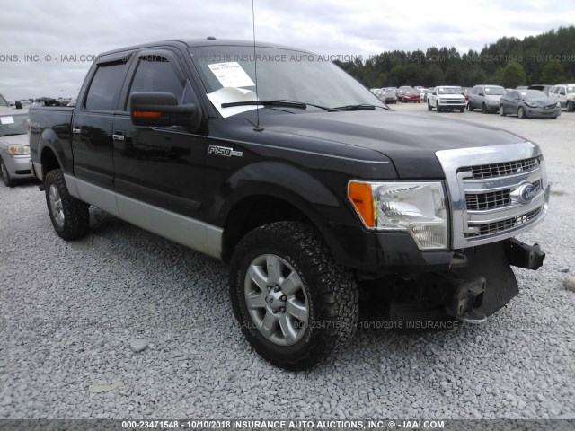 1FTFW1EF6DKF90890 - 2013 FORD F150 SUPERCREW BLACK photo 1