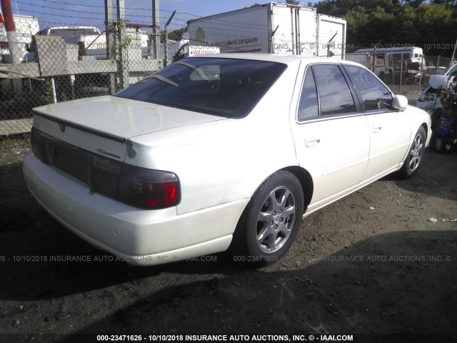 1G6KY54963U102930 - 2003 CADILLAC SEVILLE STS WHITE photo 4