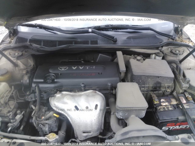 4T1BE46K47U623971 - 2007 TOYOTA CAMRY CE/LE/XLE/SE GOLD photo 10