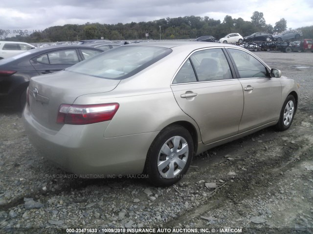 4T1BE46K47U623971 - 2007 TOYOTA CAMRY CE/LE/XLE/SE GOLD photo 4