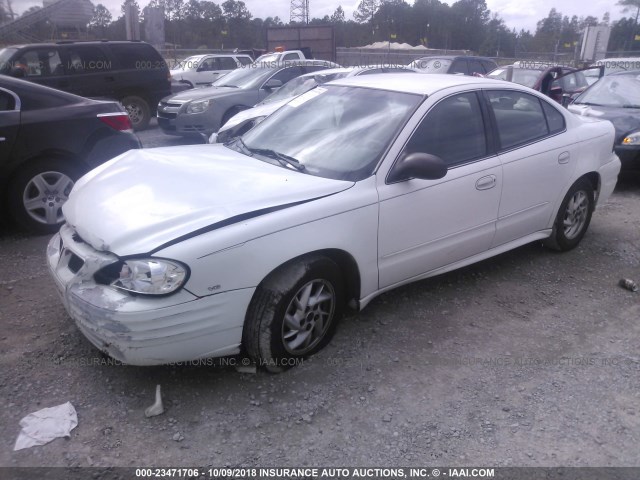 1G2NF52E84M596746 - 2004 PONTIAC GRAND AM SE1 WHITE photo 2