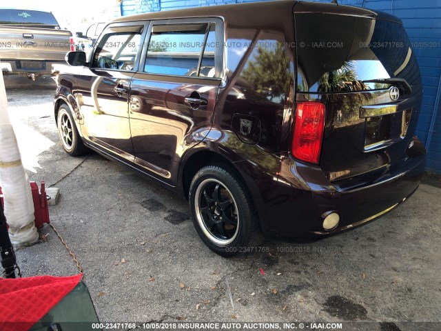 JTLKE50E091083038 - 2009 TOYOTA SCION XB Бордовый фото 3