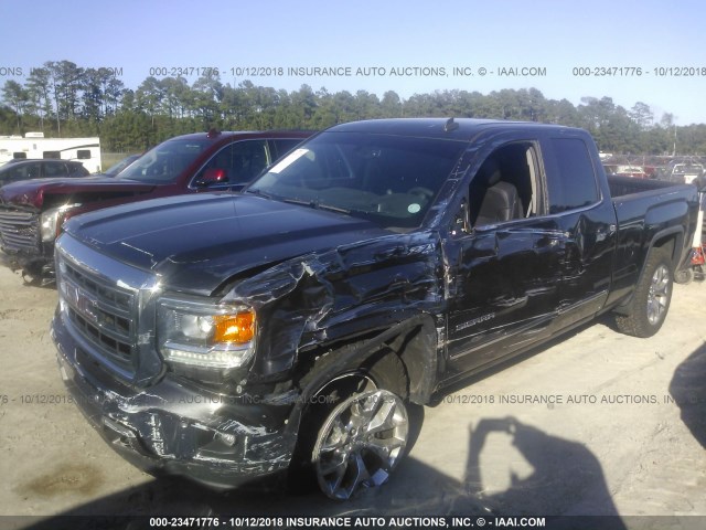 1GTV2VEC1EZ149097 - 2014 GMC SIERRA K1500 SLT GRAY photo 2