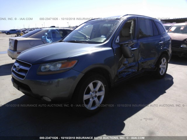 5NMSH13E07H043455 - 2007 HYUNDAI SANTA FE SE/LIMITED BLACK photo 2