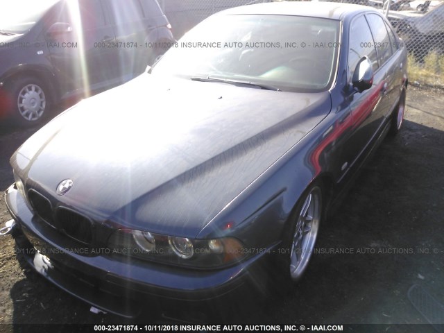 WBADT43462GZ97933 - 2002 BMW 525 I AUTOMATIC BLUE photo 2