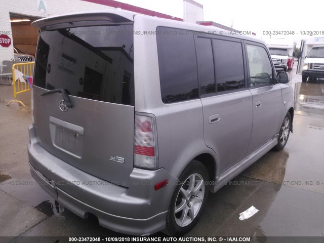 JTLKT324364103114 - 2006 TOYOTA SCION XB Plata foto 4