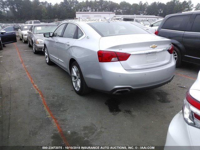 2G1125S39J9132192 - 2018 CHEVROLET IMPALA PREMIER SILVER photo 3