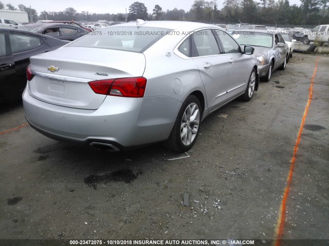 2G1125S39J9132192 - 2018 CHEVROLET IMPALA PREMIER SILVER photo 4