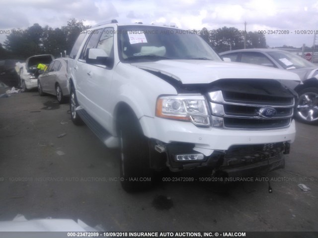 1FMJU1KT0HEA59016 - 2017 FORD EXPEDITION LIMITED WHITE photo 1