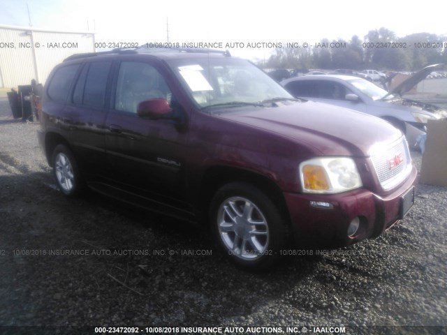 1GKET63M382189522 - 2008 GMC ENVOY DENALI BURGUNDY photo 1