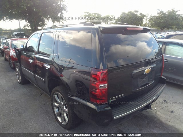 1GNSCCE05DR132836 - 2013 CHEVROLET TAHOE C1500 LTZ BLACK photo 3