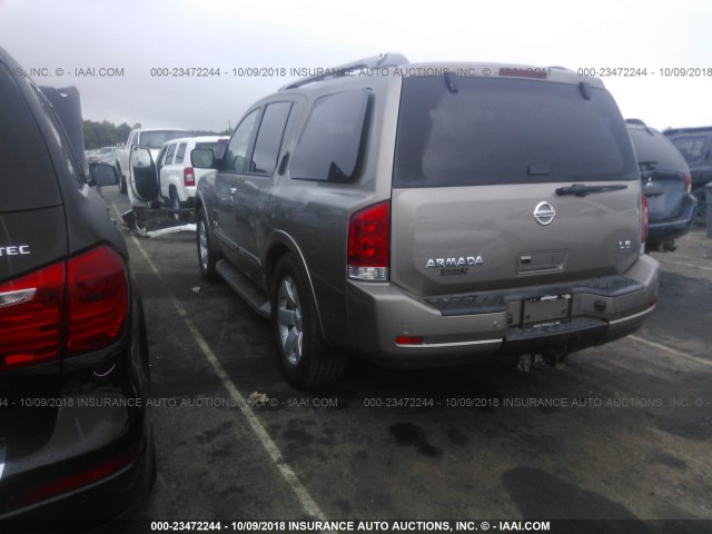 5N1BA08D48N601077 - 2008 NISSAN ARMADA SE/LE GOLD photo 3