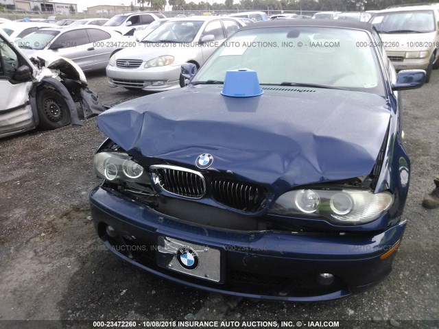 WBABW33454PL24028 - 2004 BMW 325 CI BLUE photo 6