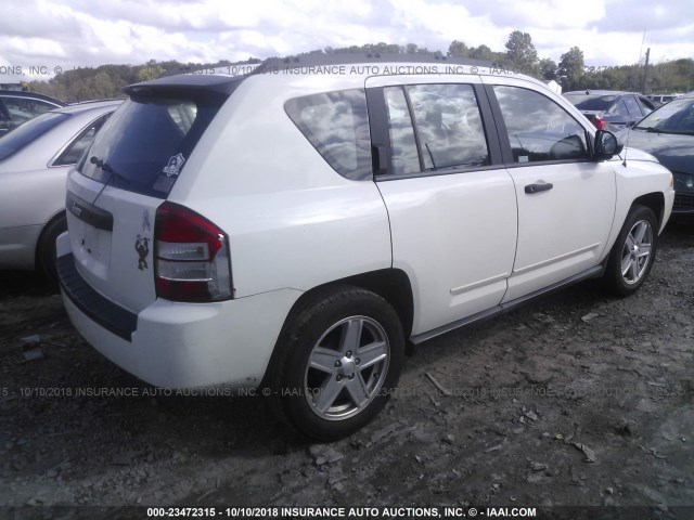 1J4FT47A59D228695 - 2009 JEEP COMPASS SPORT WHITE photo 4