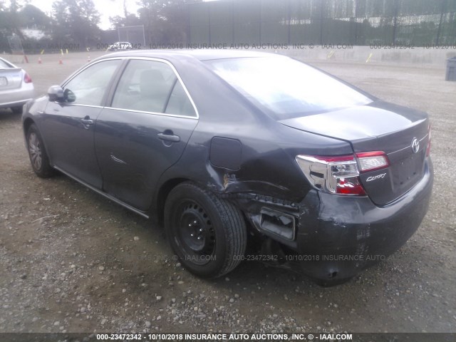 4T1BD1FK1CU045517 - 2012 TOYOTA CAMRY HYBRID/LE/XLE 灰色 照片 3