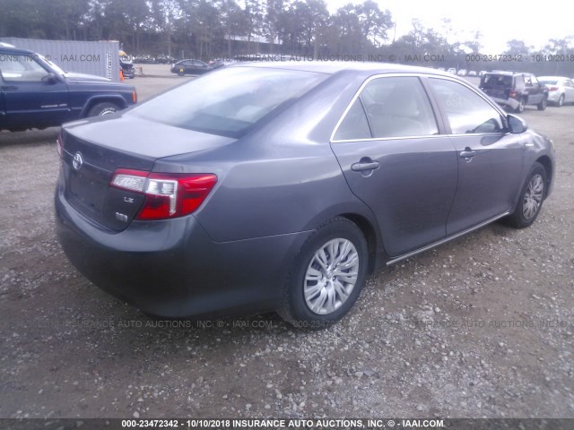 4T1BD1FK1CU045517 - 2012 TOYOTA CAMRY HYBRID/LE/XLE GRAY photo 4