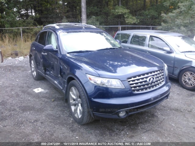 JNRAS08W35X219072 - 2005 INFINITI FX35 BLUE photo 1