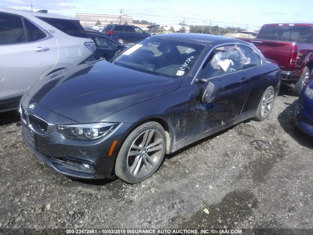 WBA4Z3C51JEC48780 - 2018 BMW 430XI GRAY photo 2