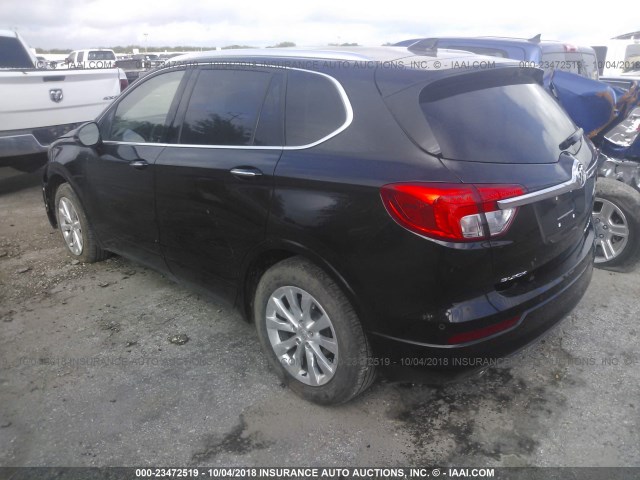 LRBFXBSA5HD161485 - 2017 BUICK ENVISION ESSENCE 黑色 照片 3